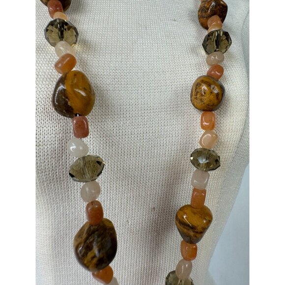 Picture Jasper & Semi-Precious Healing Stone Necklace 15" - Picture 4 of 16